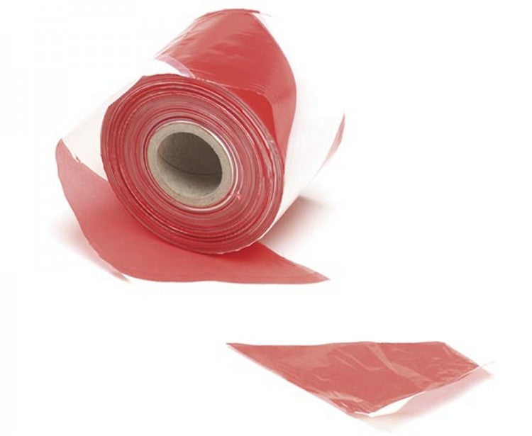 PEREL 1187-250 Trassierband 250m ROT-WEIß Flatterband Absperrband