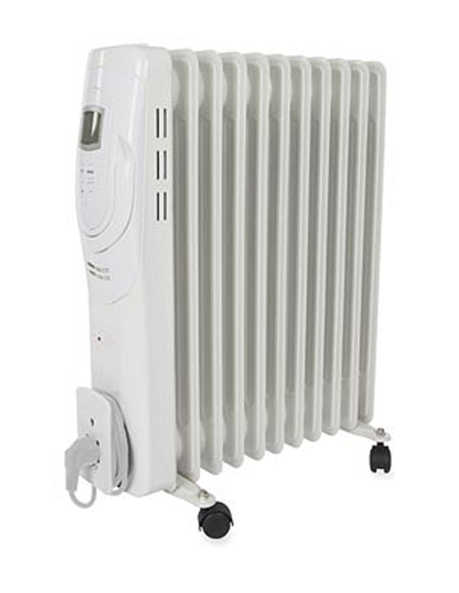 PEREL TC78011LCD Ölradiator Heizung Radiator mit Rollen 2500 Watt 11 Rippen 3 Heizstufen LCD-Display