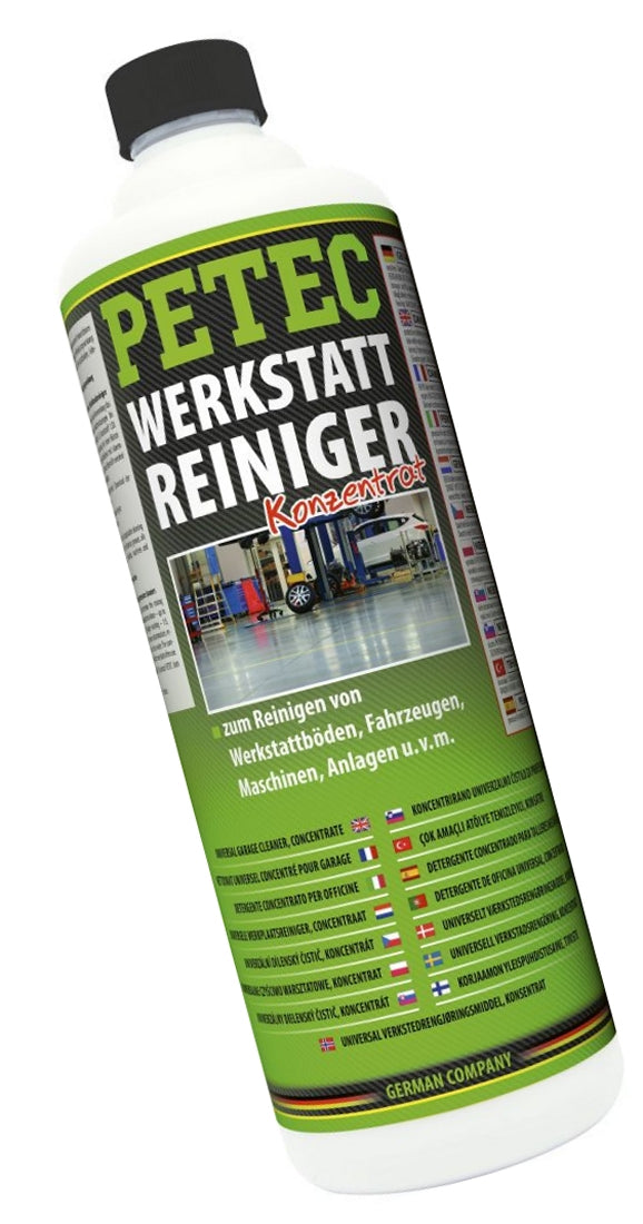 PETEC 60100 Werkstattreiniger Konzentrat Flasche 1000ml Reiniger Werkstatt