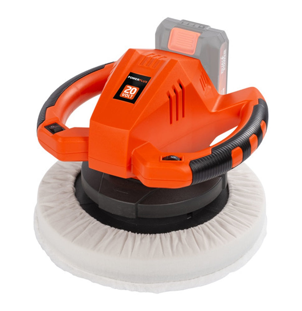 VARO POWDP4040 Powerplus Akku Poliermaschine 20V Ø240mm mit Zubehör ohne Batterie und Ladegerät
