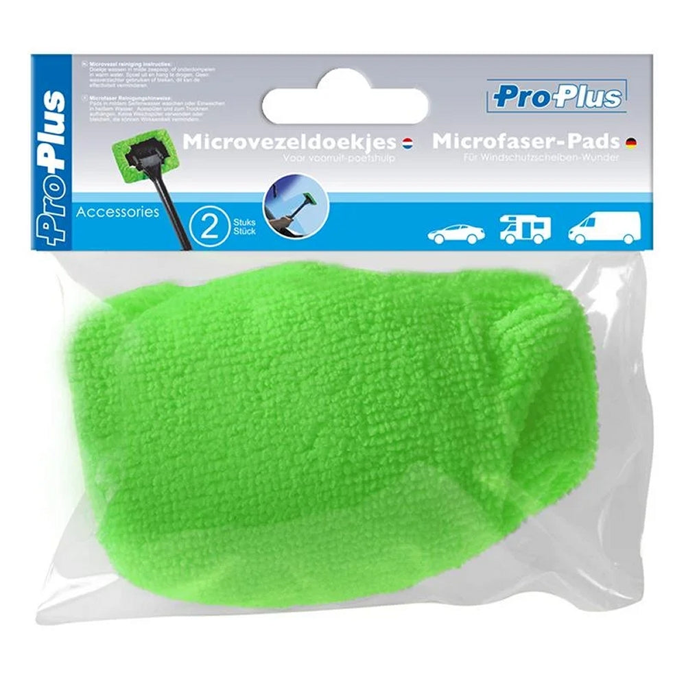 ProPlus 150268 2 Stück Microfaserpads für Windschutzscheibenreiniger 150267