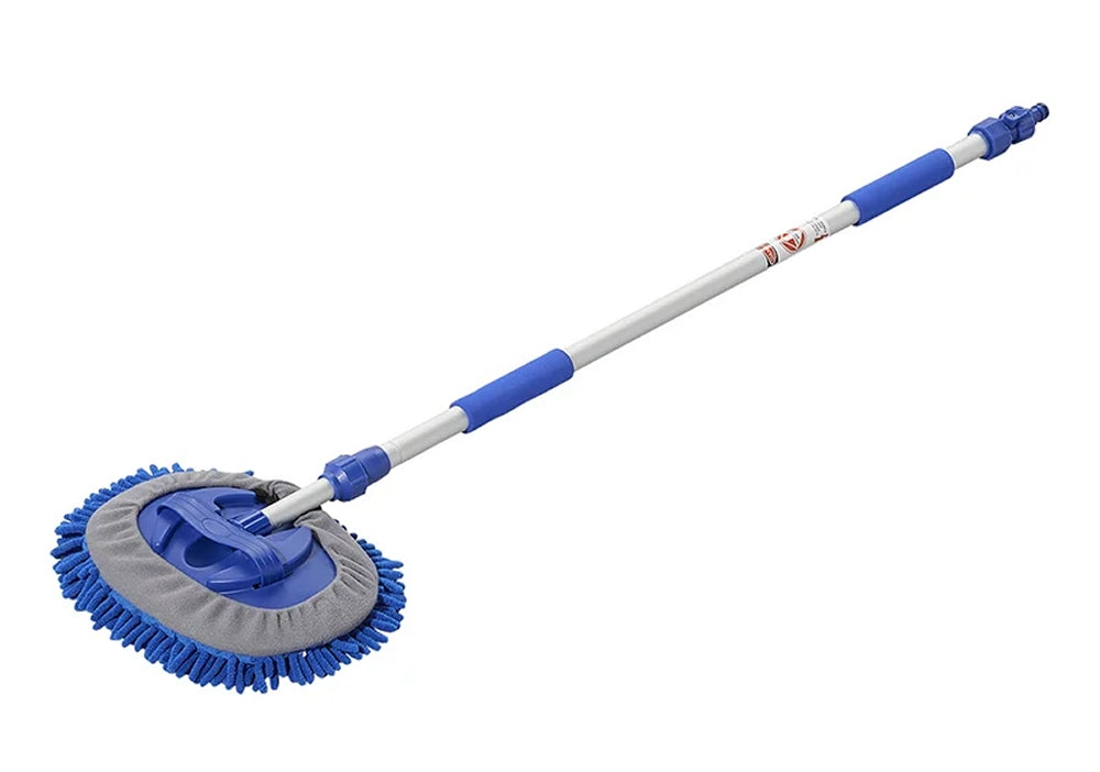 ProPlus 150650V01 Waschbürste Teleskopstil Chenille Microfaser 1,65m Blau