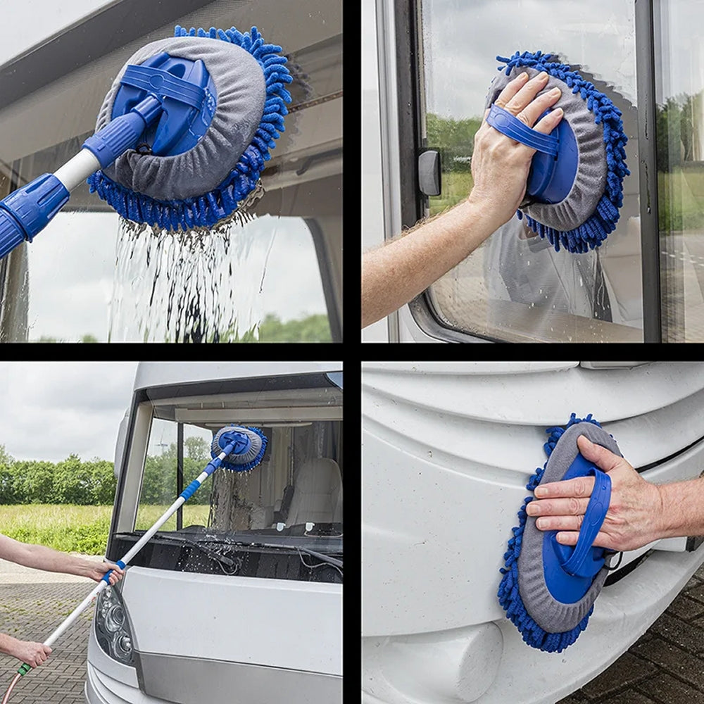 ProPlus 150652V01 Waschbürste Teleskopstil Chenille Microfaser 2,5m Blau