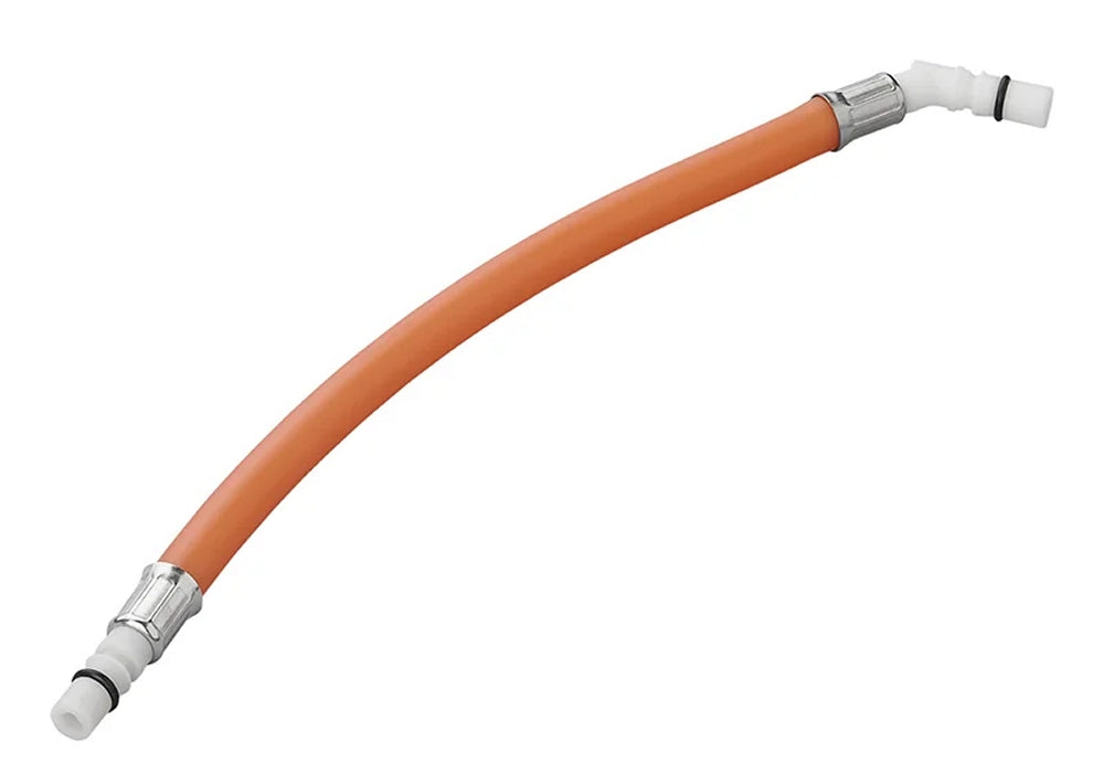 ProPlus 151209V03 Flexibler Schlauchanschluss 25cm rot für Warmwasser 45° Tülle