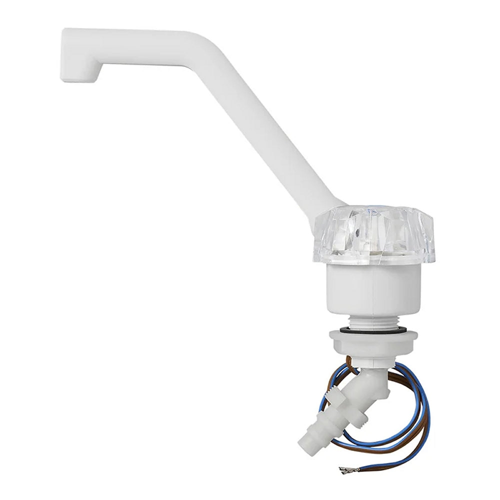ProPlus 151212V04S Kalt Wasserhahn Deluxe 12V Ø20mm Weiß großer Knopf