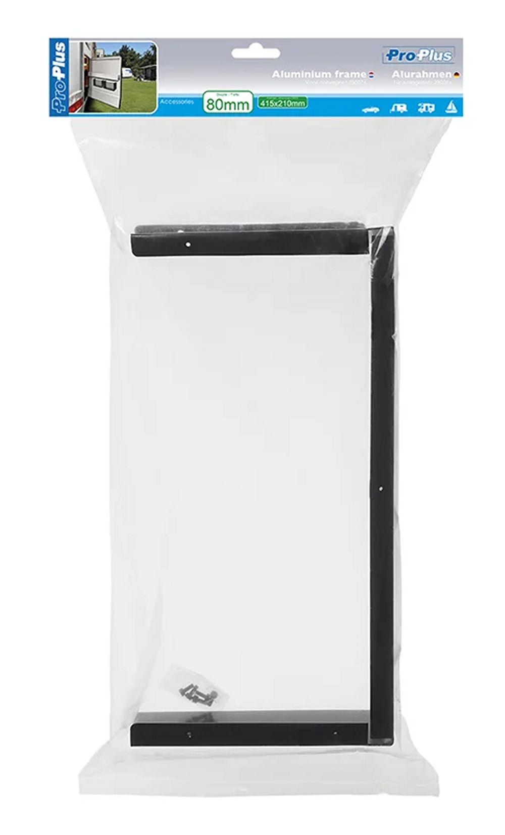 ProPlus 230076FR Alurahmen 80mm für Ablagenetz 230076