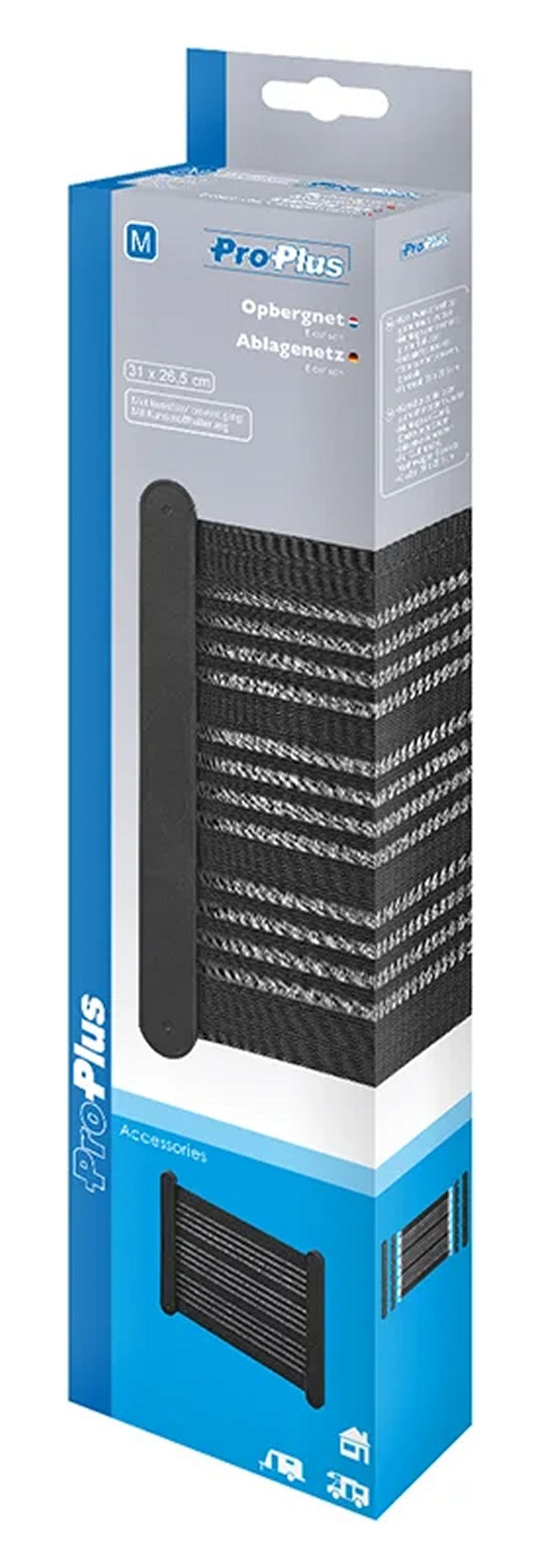 ProPlus 230080V01 Ablagenetz elastisch M 310x265mm mit Rahmen Kunststoff