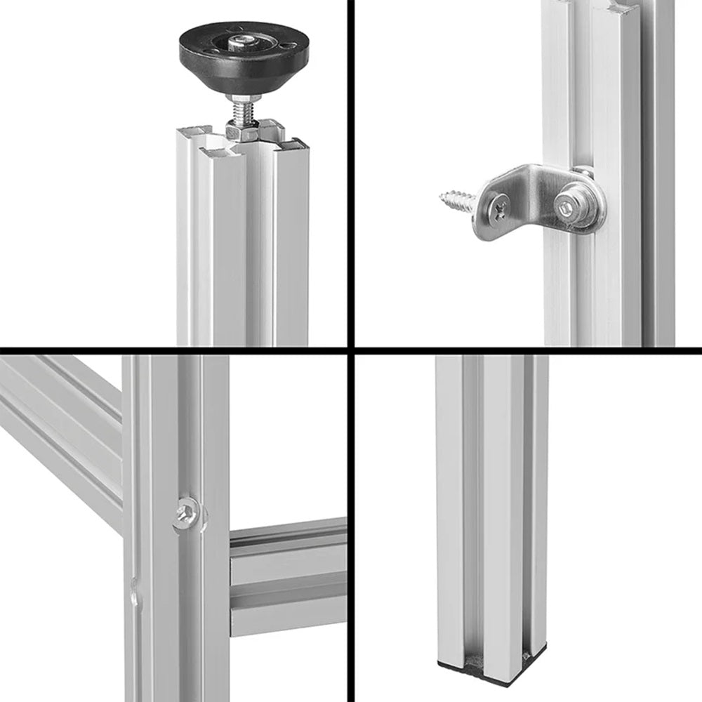 ProPlus 230400 Aufbewahrungssystem Aluminium für Wohnmobilgarage Basispaket