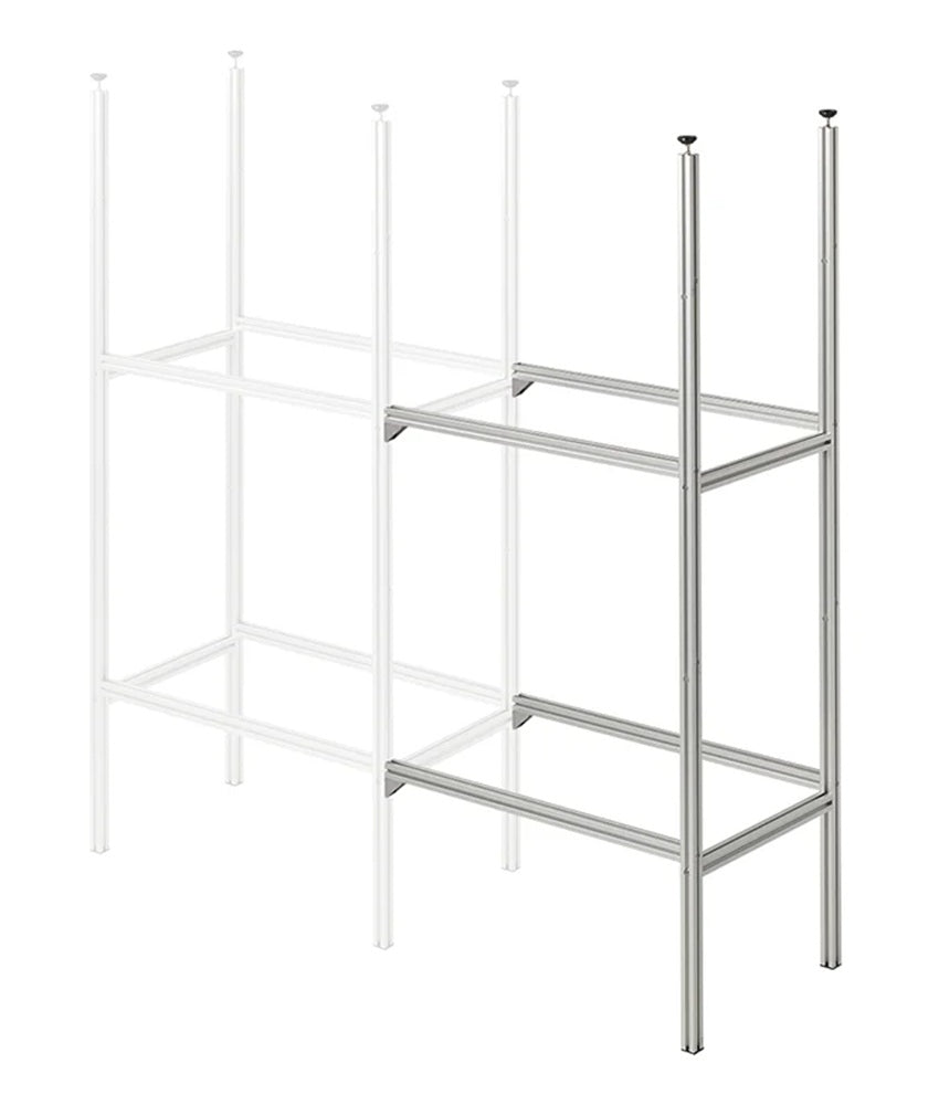 ProPlus 230400AC01 Aufbewahrungssystem Aluminium für Wohnmobilgarage Erweiterungspaket mit Stütze und Trägern