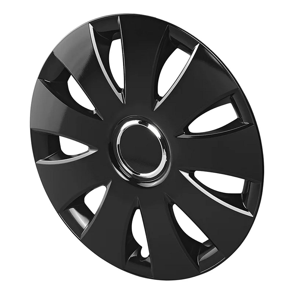 ProPlus 310852S Satz Radblenden Radkappen Aura Schwarz 16 Zoll 4 Stück
