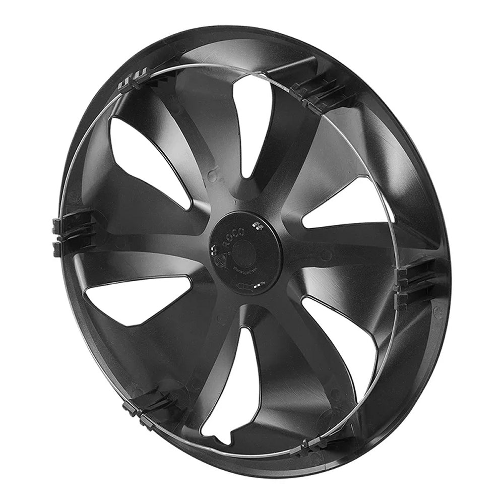 ProPlus 310874S Satz Radblenden Radkappen Roco Silber/Schwarz 15 Zoll 4 Stück