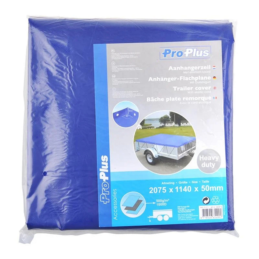 ProPlus 340814 Anhänger Flachplane mit Gummigurt 2075x1140x50mm Ladungssicherung