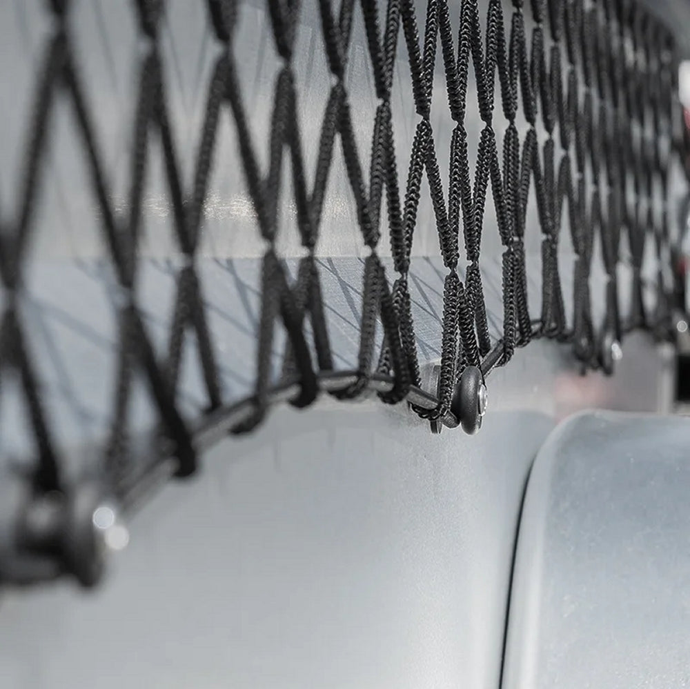 ProPlus 340796V02 Ladungssicherungsnetz Anhängernetz Stretch 2,5 x 4,0m mit GUMMIZUG