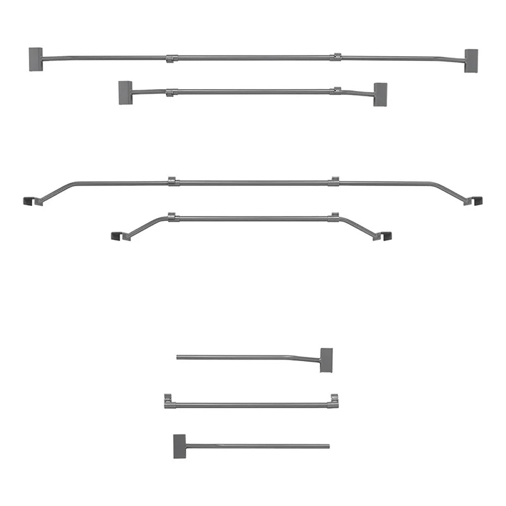 ProPlus 340914V01 Flachplanenbügel Metall verstellbar 100-155cm für Anhängerplane