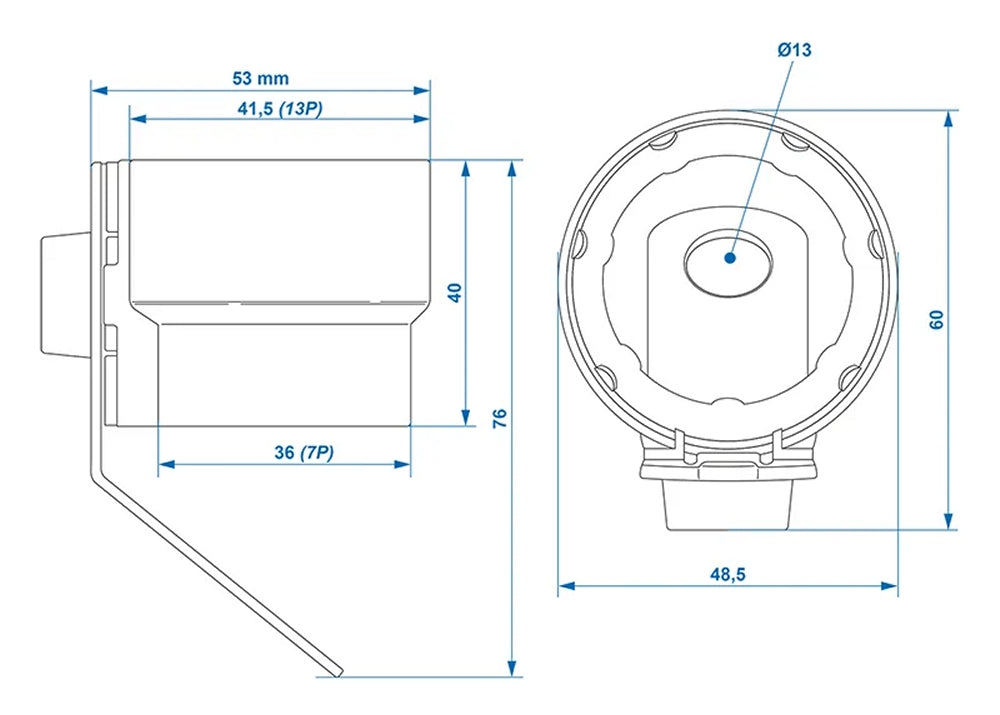 ProPlus 341206V01 Steckerhalter für Anhänger Anhängersteckerhalter 7 polig 13 polig