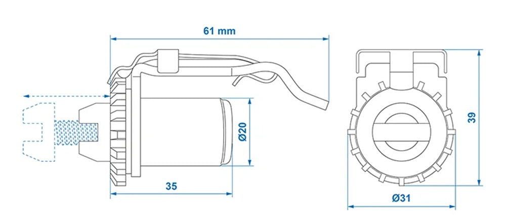 ProPlus 341306 Set Bremsenversteller für Bremsbacken passend für AL-KO 160x35mm