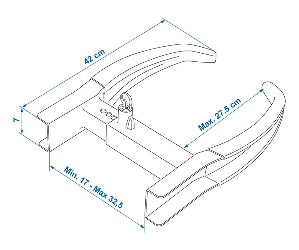 ProPlus 341340 Radkralle XL universal Diebstahlschutz Diebstahlsicherung