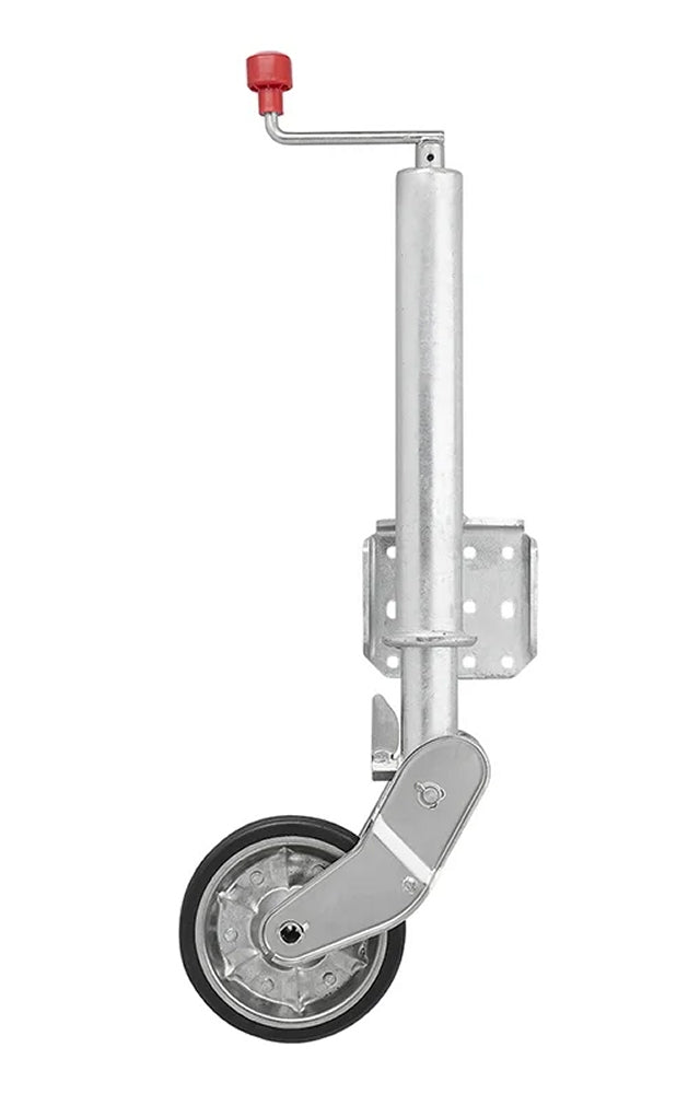 ProPlus 341505V04 Stützrad 60mm Stahlfelge mit Vollgummireifen 200x50mm klappbar 500kg