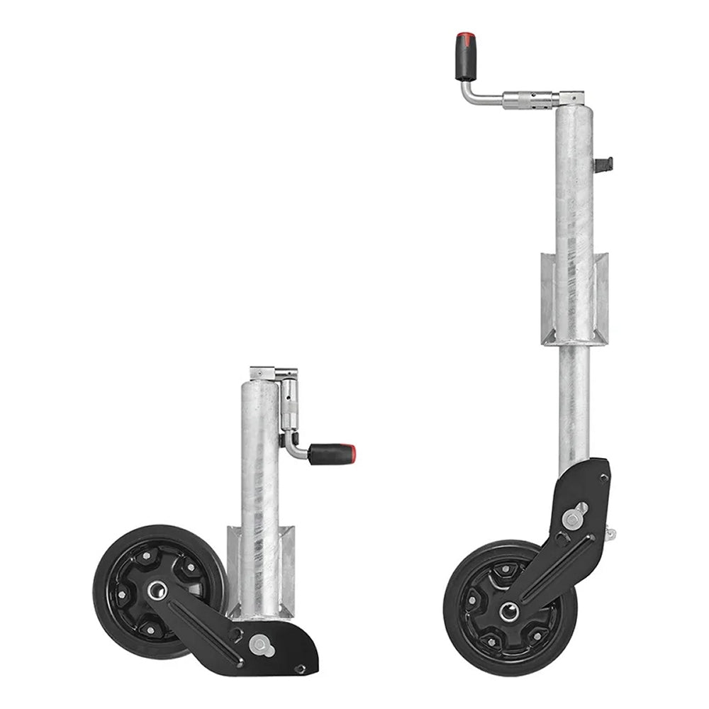 ProPlus 341505V05 Stützrad 73mm Stahlfelge mit Vollgummireifen 260x65mm klappbar 800kg