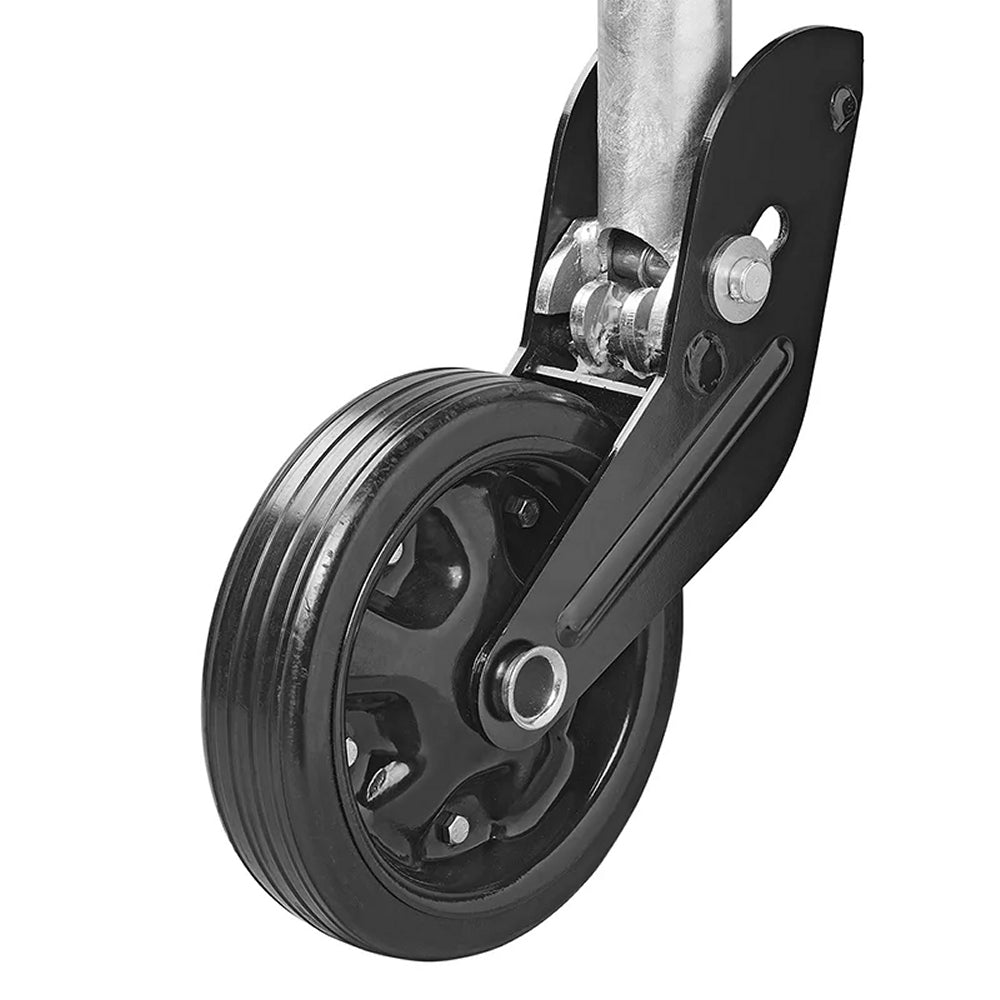 ProPlus 341505V05 Stützrad 73mm Stahlfelge mit Vollgummireifen 260x65mm klappbar 800kg