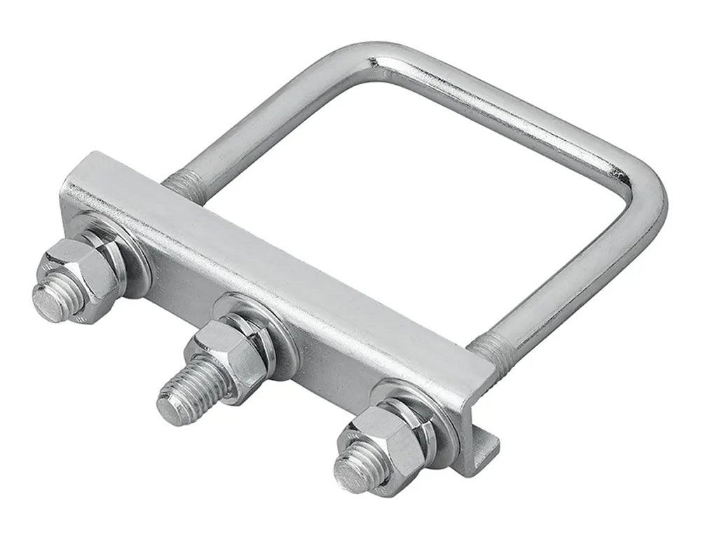 ProPlus 341535V02 U-Bügel 70mm eckig für Klemmschelle Set von 2 Stück U-Halterung