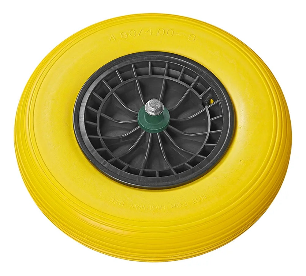 ProPlus 341568PU PU Reifen mit Kunststofffelge 16" inkl. Achse 20mm Ersatzrad 