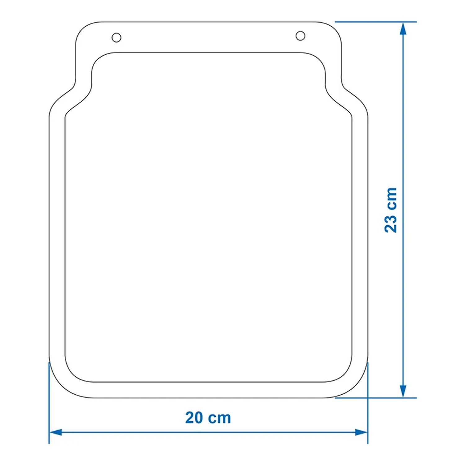 ProPlus 342070 Schmutzfänger PkW & Anhänger Breite 20cm x Höhe 23cm Gummi