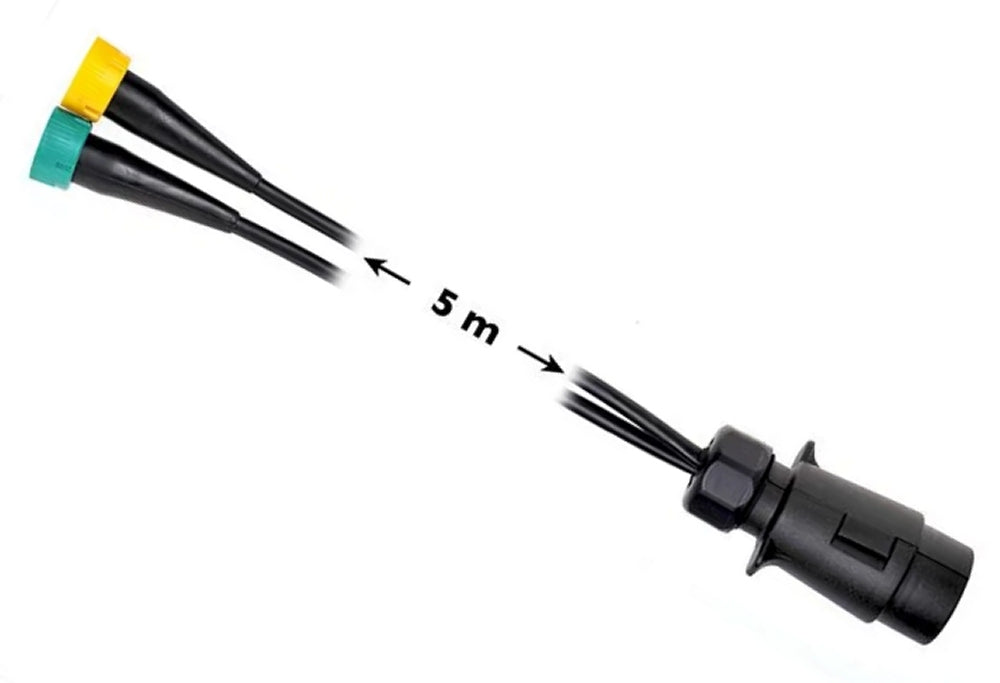 ProPlus 343087 Kabelsatz 5 Meter mit Stecker 7 polig 2 Steckverbinder 5 polig