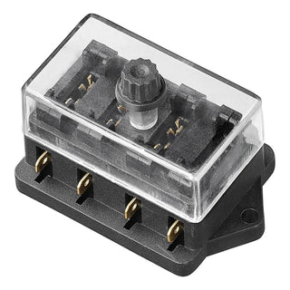 ProPlus 343104 Verteilerdose Verteilerblock 4 fach mit Halter für 4 Flachsicherungen