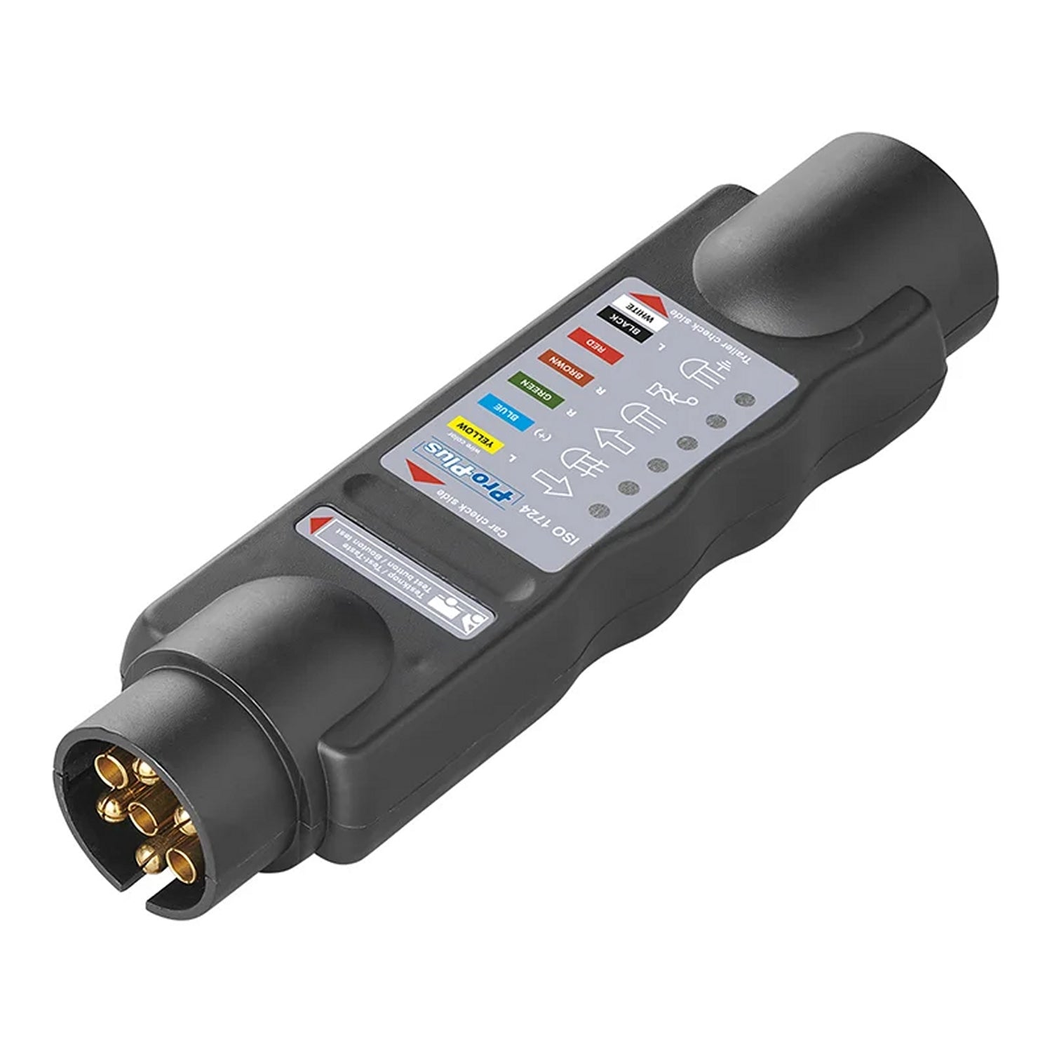 ProPlus 343523V01 Tester Prüfgerät 7polig Beleuchtungstester LED Rückleuchten für Anhänger Steckdose