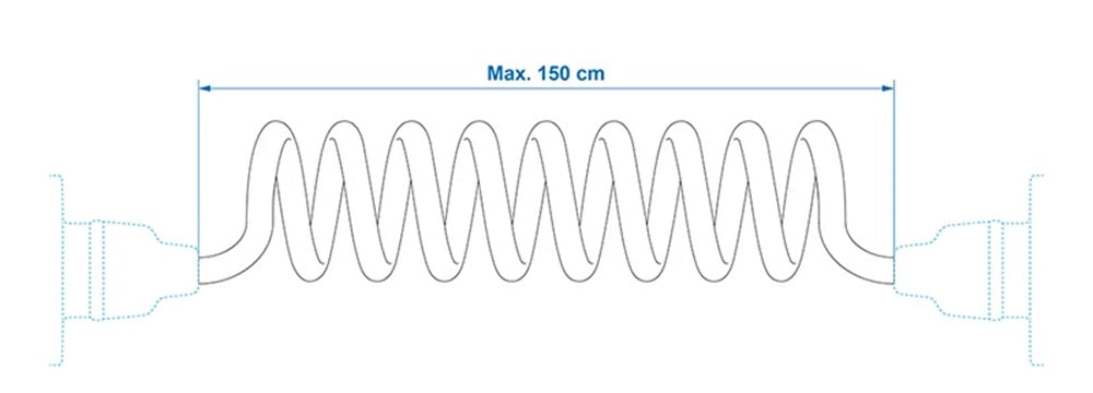 ProPlus 343539V01 Spiralkabel 1,5 Meter aus PVC 13 Adern mit 2 Steckern 13 polig