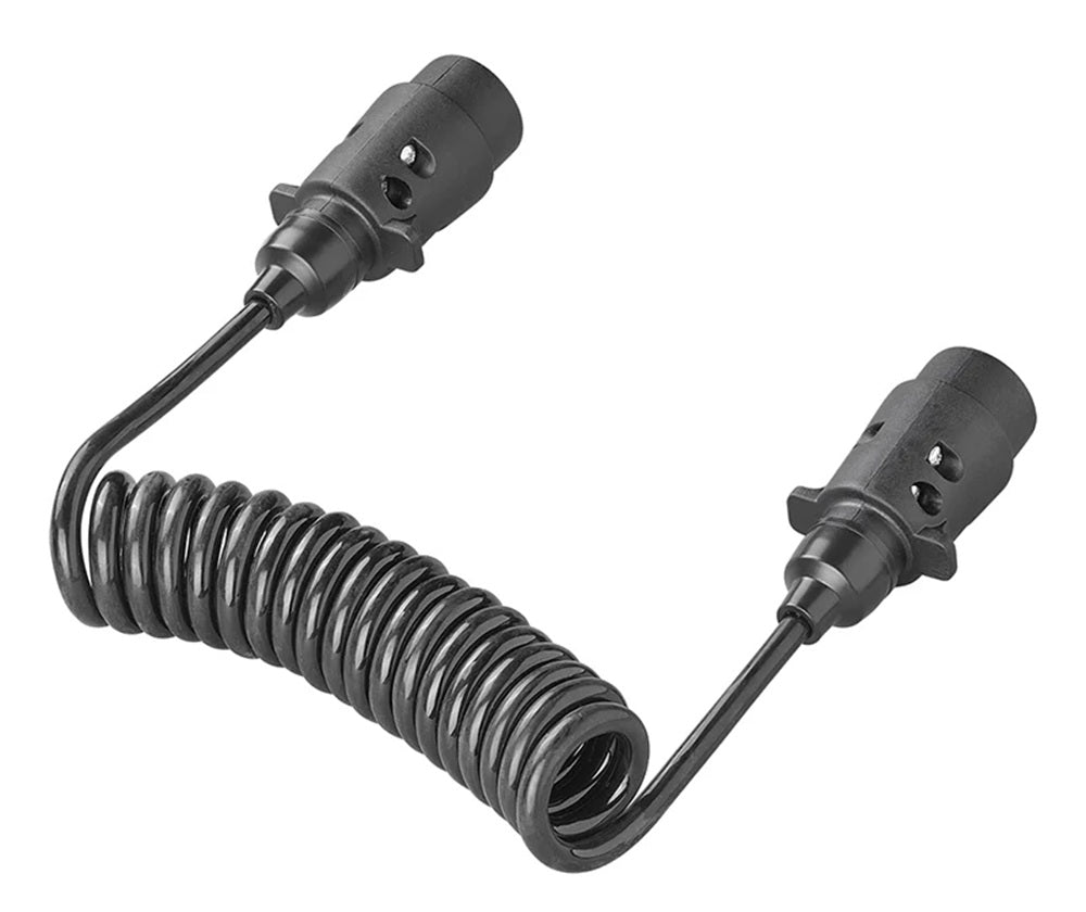 ProPlus 343541V01 Spiralkabel 1,5 Meter aus PVC 7 Adern mit 2 Steckern 7 polig