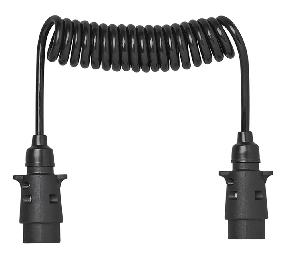 ProPlus 343541V01 Spiralkabel 1,5 Meter aus PVC 7 Adern mit 2 Steckern 7 polig