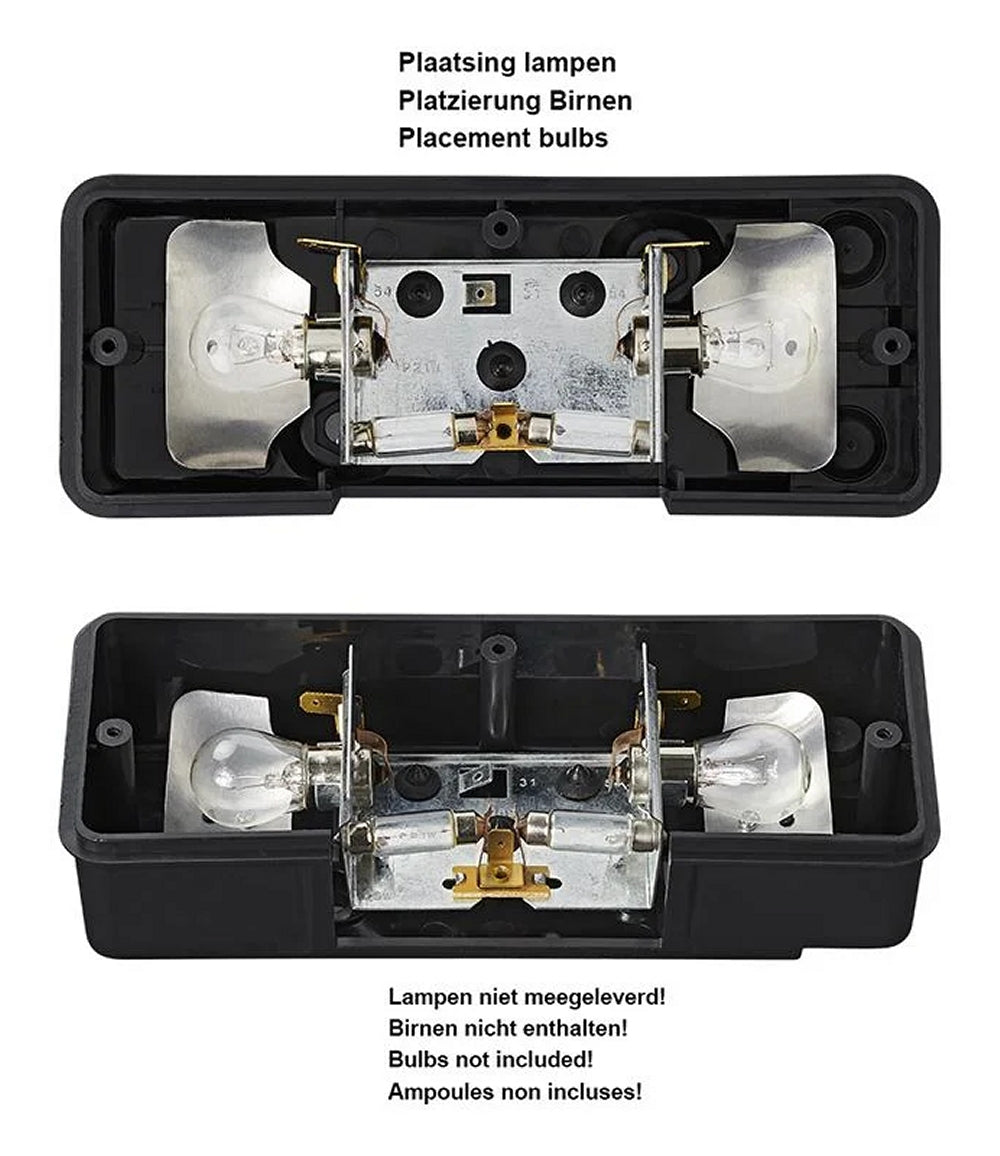ProPlus 343608 Rückleuchte 210 x 82mm 3 Funktionen für Anhänger Wohnwagen Wohnmobil