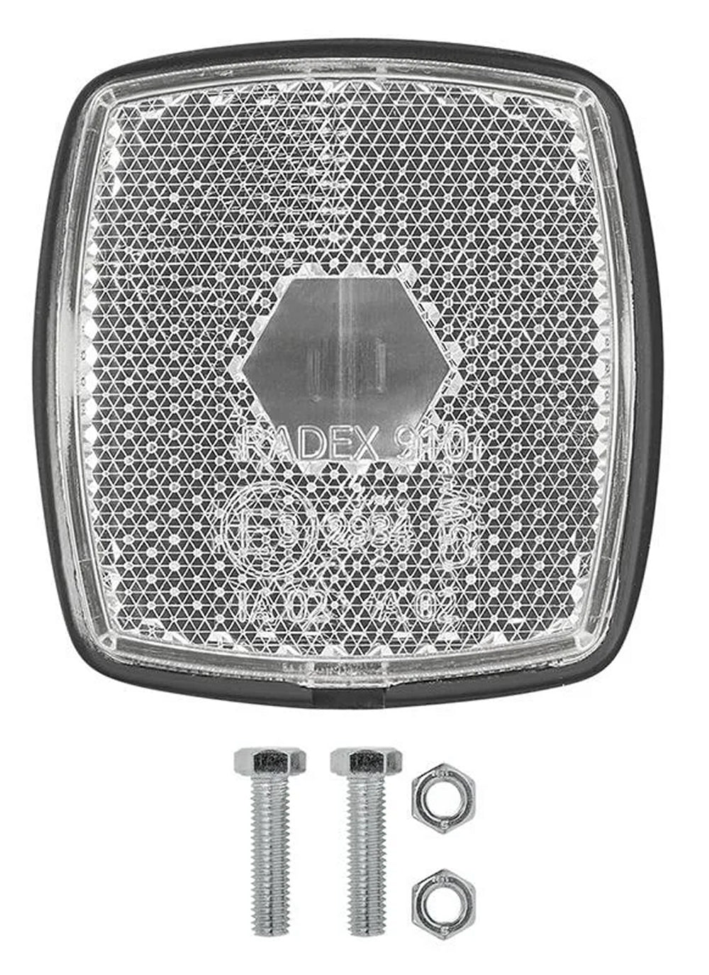 ProPlus 343702 Positionsleuchte weiß 66x62mm mit Rückstrahler für Anhänger