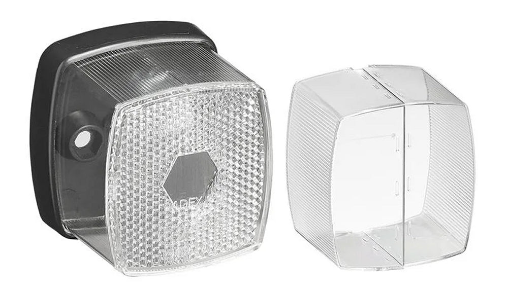ProPlus 343702 Positionsleuchte weiß 66x62mm mit Rückstrahler für Anhänger