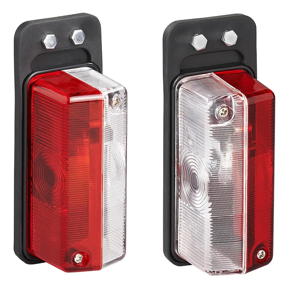ProPlus 343711 Umrissleuchte rot/weiß 92x42mm mit Pendel für Anhänger Wohnwagen Wohnmobil