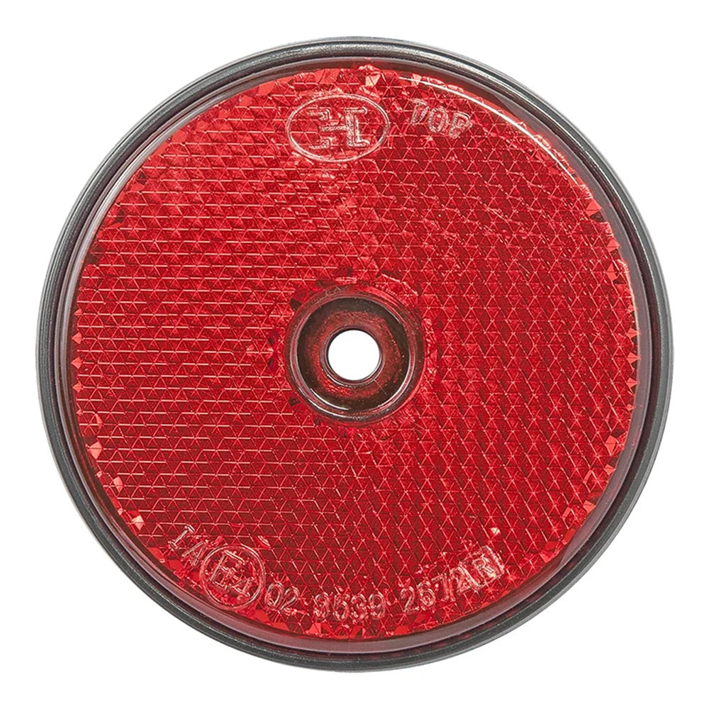 ProPlus 343757 Reflektor Rot Ø60mm zur Schraubbefestigung Rückstrahler