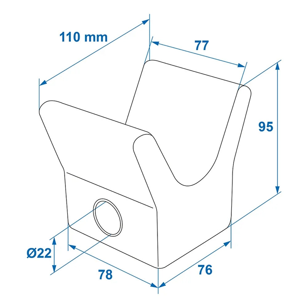 ProPlus 345452 Bugpuffer schwarz aus Gummi für Bootstrailer