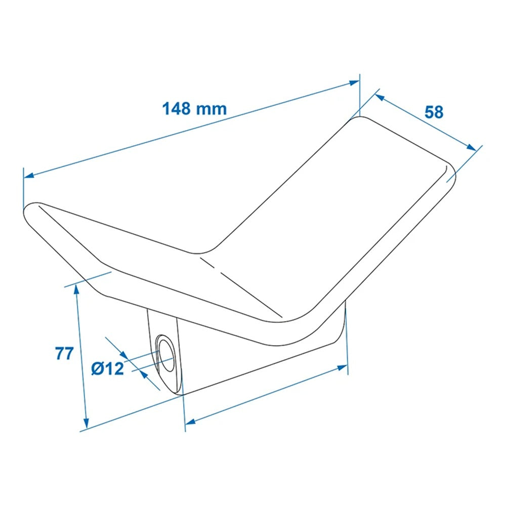 ProPlus 345453BK Bugpuffer schwarz PE für Bootstrailer