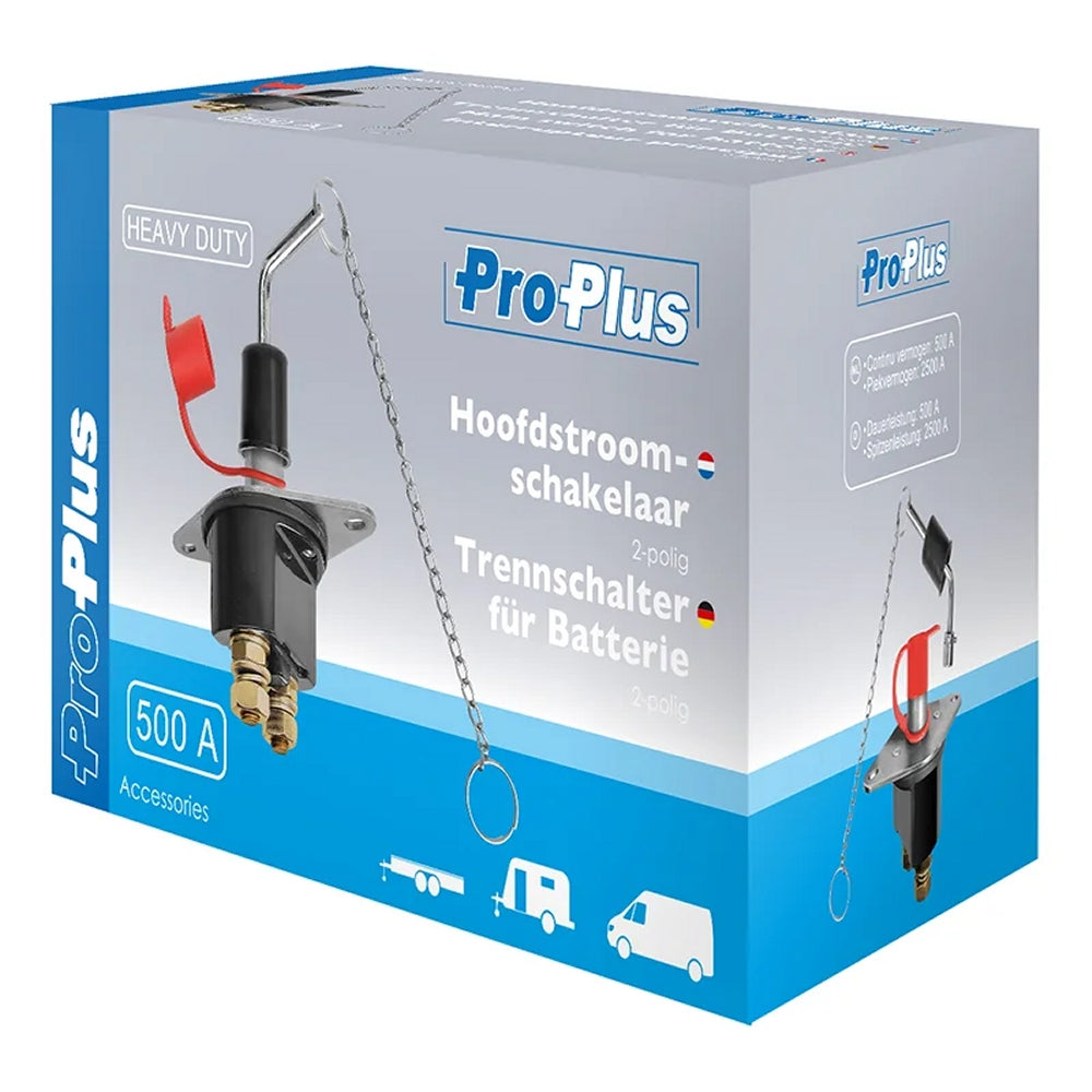 ProPlus 347031 Batterie Trennschalter Heavy Duty 500A / 2500A 2 polig