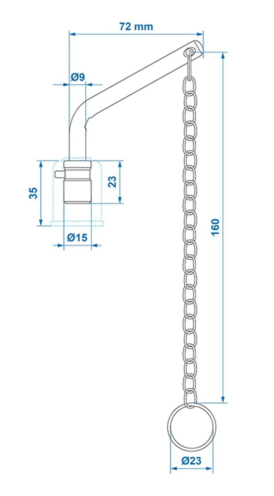 ProPlus 347031AC02 Schlüssel für Trennschalter 347031 Schalterschlüssel