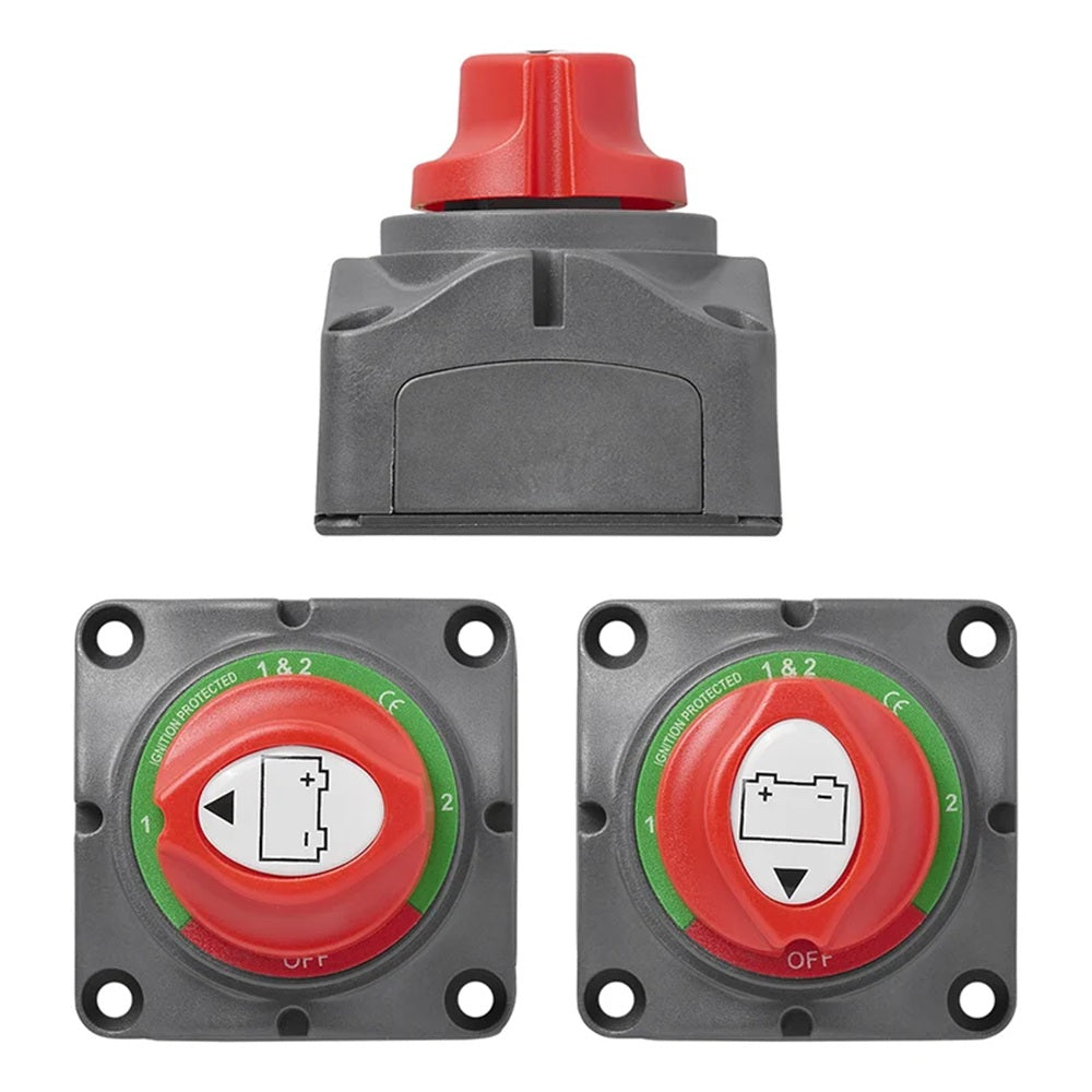 ProPlus 347038 Trennschalter für Batterie 12-48V 275/1250A 1-2-BOTH-OFF Ein/Aus Schalter