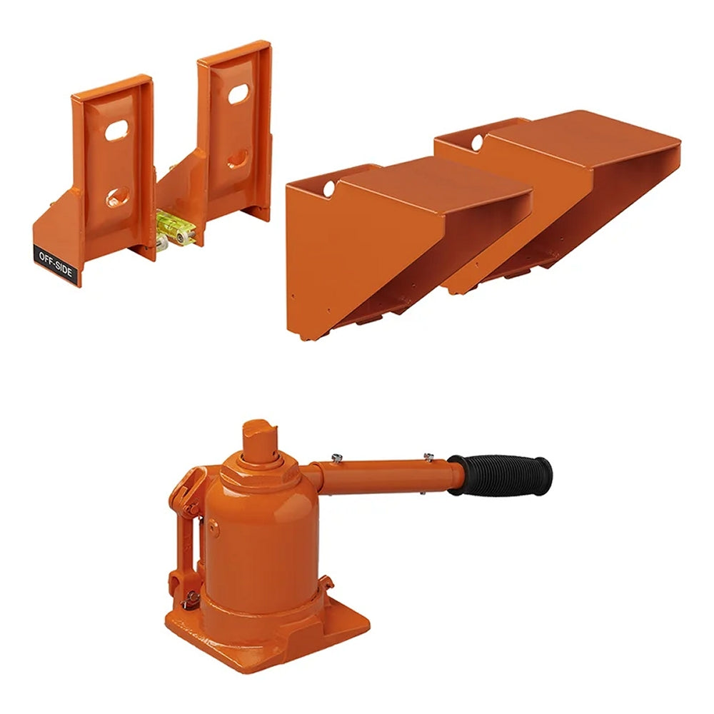 ProPlus 360239V01 Kojack hydraulischer Caravanheber mit Wasserwaage für Doppelachse