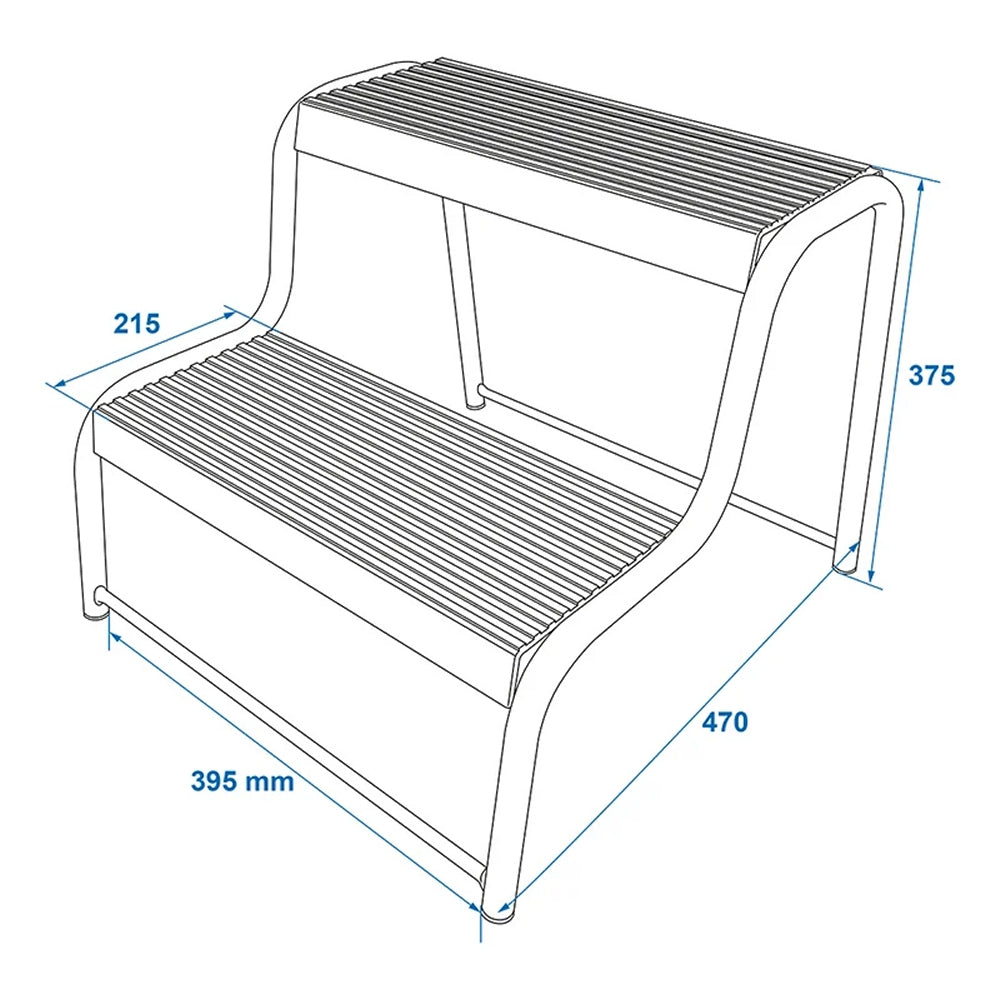 ProPlus 360822 Doppeltrittstufe Wohnwagen Wohnmobil