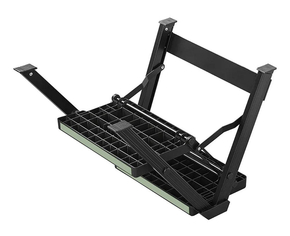 ProPlus 360823V02 Doppeltrittstufe klappbar Aluminium Schwarz 560x470x200/400mm