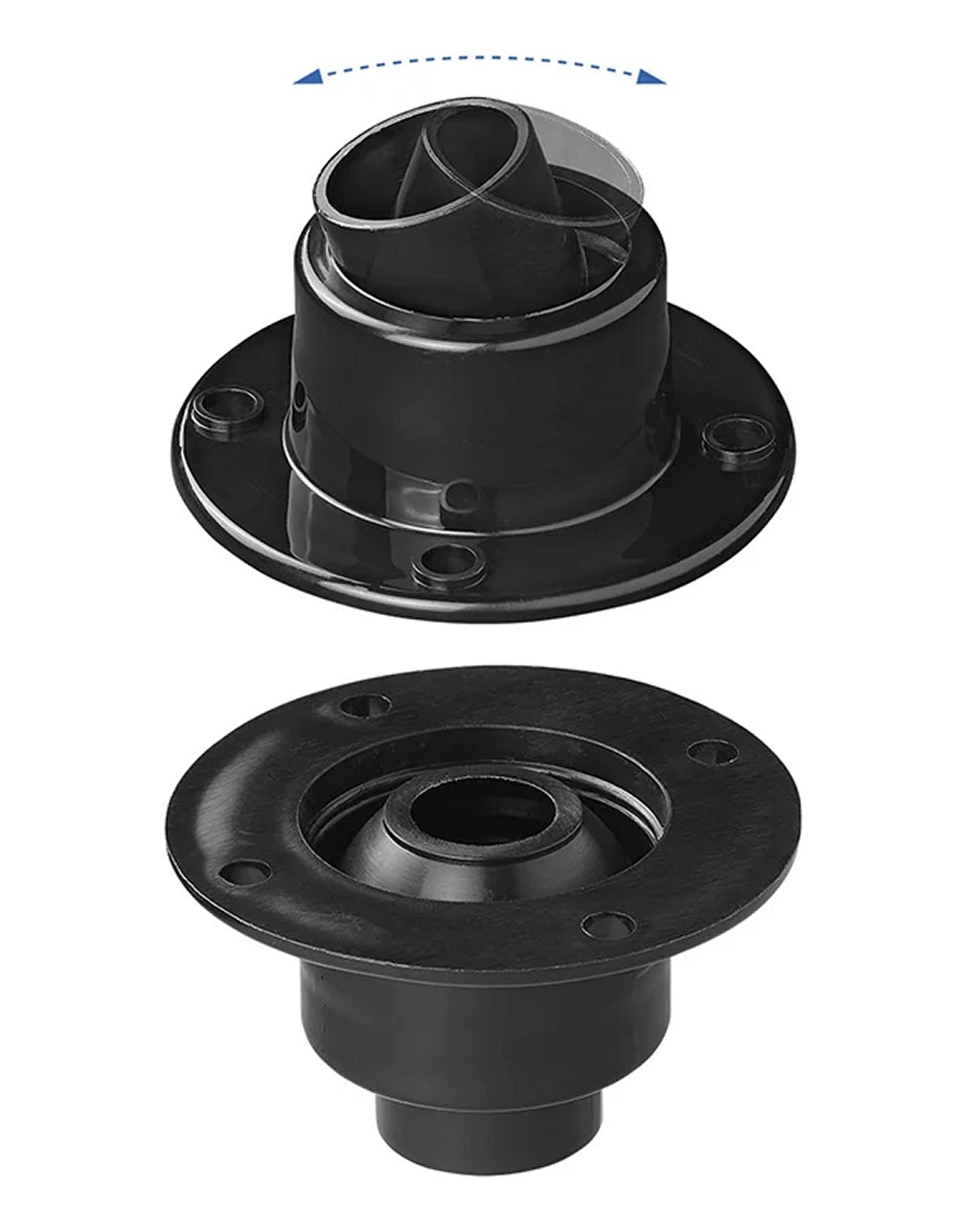 ProPlus 360830V01 4 Stück Kunststofffüße drehbar für Tischbeine Trittstufen