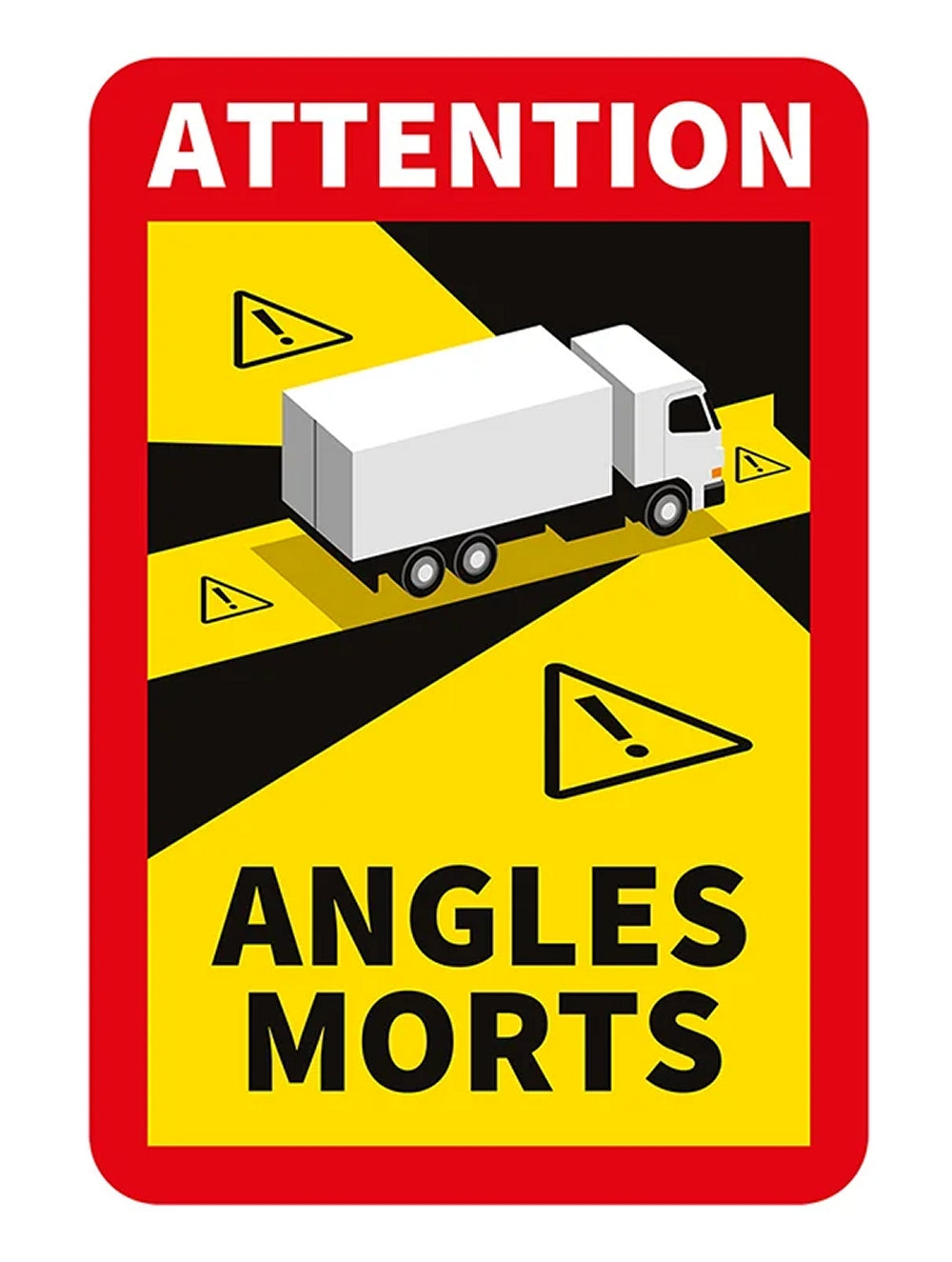 ProPlus 361260 Aufkleber Warnschild Toter Winkel "Attention Angles Morts!" Lkw für Frankreich