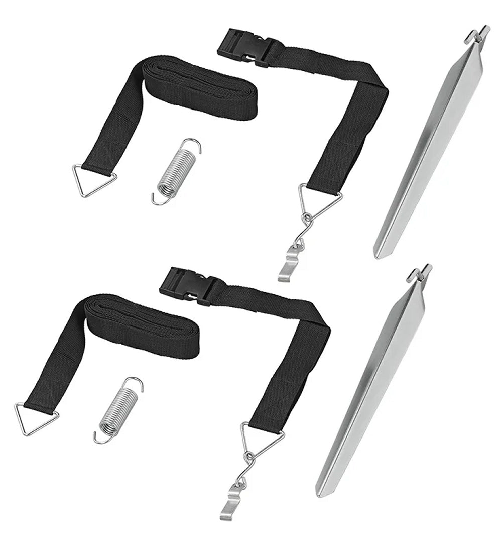 ProPlus 361714 Sturm Abspannset Abspannband 2 x 3,0 Meter mit Schnellverschluss