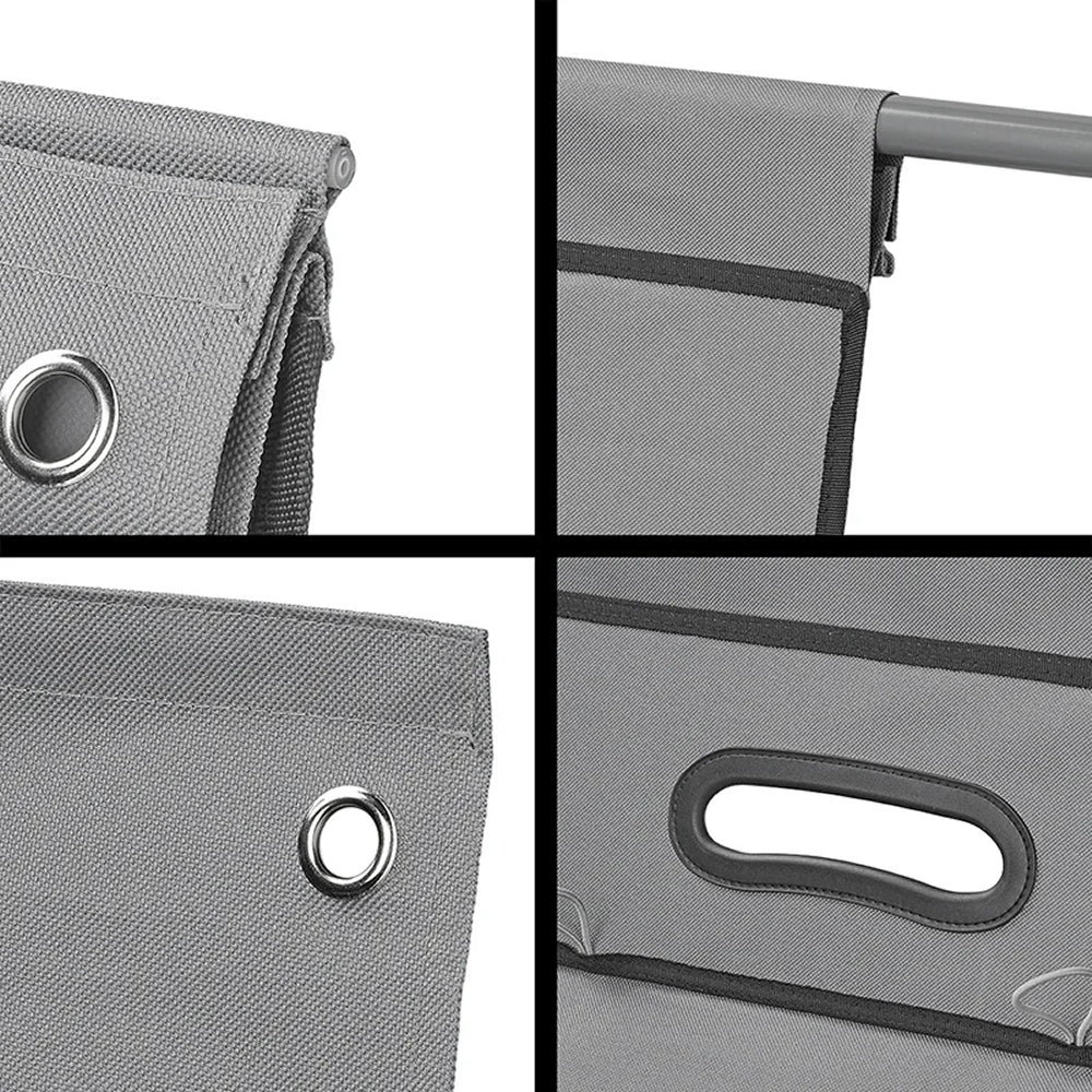 ProPlus 362068 Hängeaufbewahrung 14 Fächer 40 x 78 x 26cm mit Reißverschlussfach & 7mm Keder